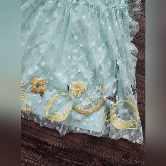 Epic Threads Tulle Polka Dot Lemonade Embellished Ruffled Dress - Picture 2 of 5